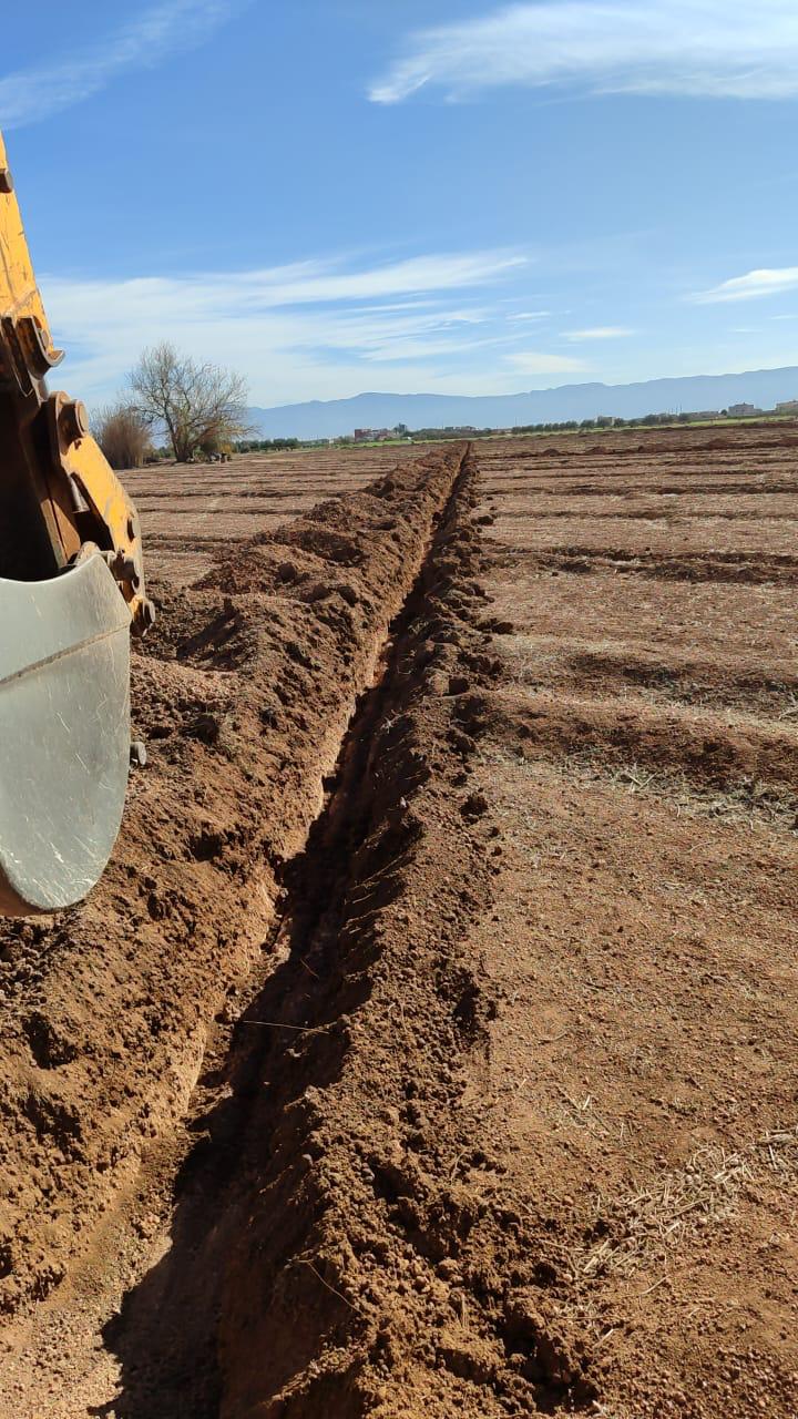 Trench digging for infrastructure